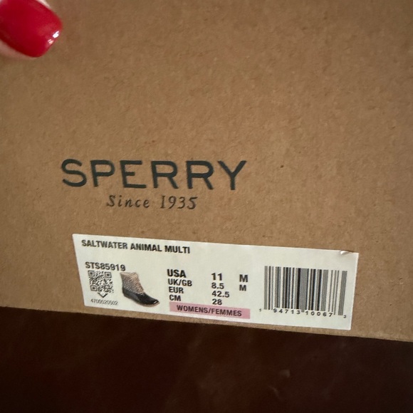 Sperry Women's Black and Leopard Print Winter Boots - Picture 5 of 5